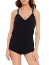 Magicsuit Women's Gabby One Piece Studded Strap Swimsuit In Black