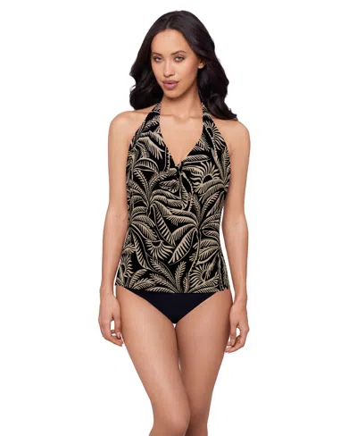 Magicsuit Women's Hearts Of Palm Sophie Tankini Swim Top In Black
