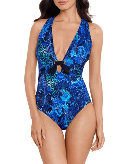 Magicsuit Women's Jewels In The Nile Halle One-piece Swimsuit In Black Multi