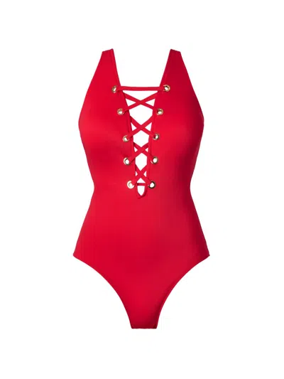 Magicsuit Juxtapose Steffi One Piece Swimsuit In Red