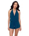 Magicsuit Women's  Solids Bianca Swim Romper In Blue