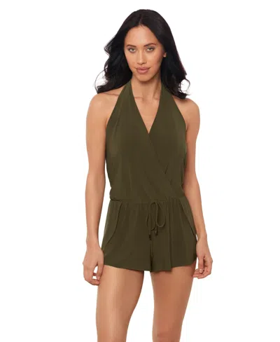 MAGICSUIT WOMEN'S MAGICSUIT SOLIDS BIANCA SWIM ROMPER