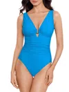 Magicsuit Women's Marquis Kristi Ruched One-piece Swimsuit In Sky