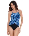Magicsuit Women's Quill Lisa Printed One-piece Swimsuit In Blue