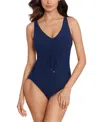 MAGICSUIT WOMEN'S SANSA TIE-FRONT RUCHED ONE-PIECE SWIMSUIT