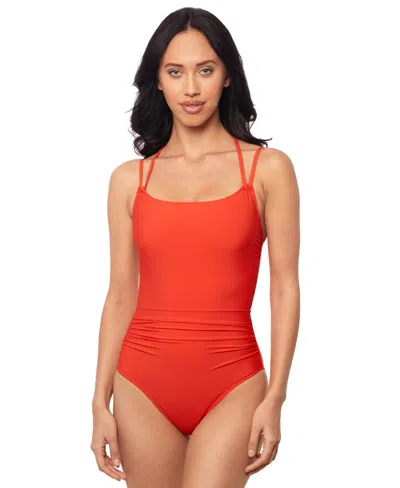 Magicsuit Women's Sigourney Strappy-back One-piece Swimsuit In Blaze