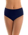 Magicsuit Women's Solid Classic Jersey Swim Brief Bottoms In Navy
