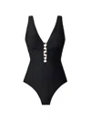 Magicsuit Solid Darly Fitted One Piece Swimsuit In Black