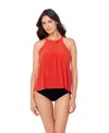 Magicsuit Solid Esme Tankini Top In Red