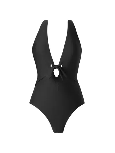 MAGICSUIT WOMEN'S SOLID HALLE COLORBLOCKED ONE-PIECE SWIMSUIT