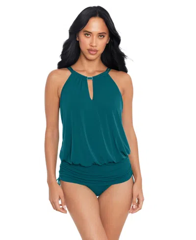 Magicsuit Women's Solid Susan Swimdress In Blue
