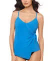 Magicsuit Women's Solids Carma Tankini Top In Sky