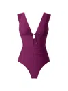 Magicsuit Solid Dash Nylon Stretch Blend One Piece Swimsuit In Multi