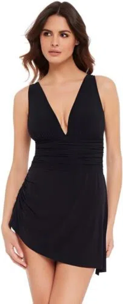 Pre-owned Magicsuit Women's Swimwear Solid Celine Soft Cup One Piece Swimsuit With... In Black