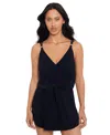 Magicsuit Kami Obi One-piece Swimdress In Black