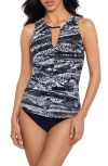 Magicsuit Chanae Tankini In Black/gray