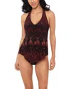 Magicsuit Solid Taylor Underwire Tankini In Brown