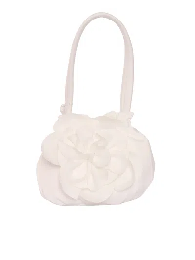 Magil Kids'  Borsina In Raso Con Fiore In White