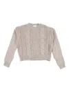 Magil Cable-knit Sweater In Neutral
