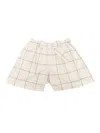 Magil Checked Short In Cream/beige Color In Multicolor