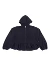 Magil Peplum Hooded Jacket In Blue