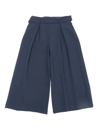 Magil Kids' Pleated-details Trousers In Blue