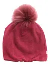 Magil Real Murmasky Fur Beanie In Red