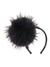 Magil Real Murmasky Fur Headband In Blue