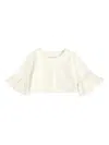 Magil Ruffle-sleeve Jacket In White