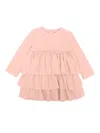 Magil Ruffled Milano Stitching Dress In Pink