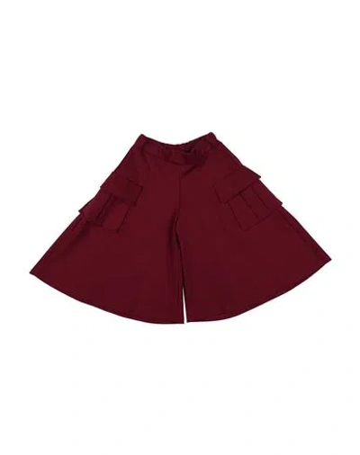 Magil Babies'  Toddler Girl Shorts & Bermuda Shorts Burgundy Size 6 Viscose, Polyamide