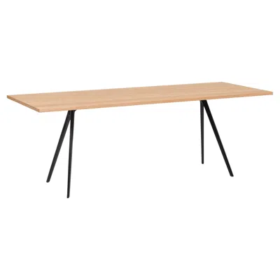 Pre-owned Magis Baguette Table In Oak Top And White Frame By Ronan & Erwan Boroullec For