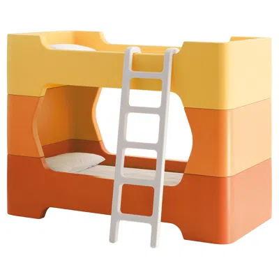 Pre-owned Magis Bunky – Modular Bed / Bunk Bed - Design Marc Newson - Orange