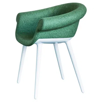 Pre-owned Magis Cyborg Lord Chair With Arms Marcel Wanders Polycarbonate And Green Kvadrat