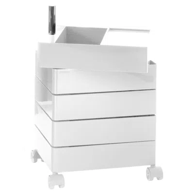Pre-owned Magis Drawer Unit On Wheels  360° Design Konstantin Grcic - 5 Drawers - White