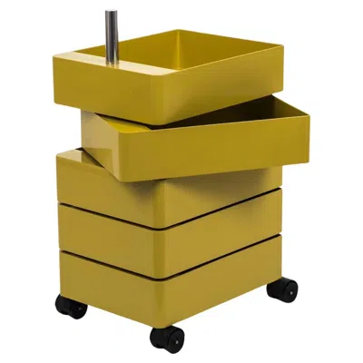Pre-owned Magis Drawer Unit On Wheels  360° Design Konstantin Grcic - 5 Drawers - Yellow