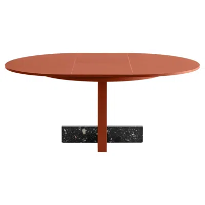 Pre-owned Magis Extendable Round Table  Pied-à-terre Design Brogliato Traverso - Brick Red