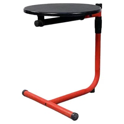 Pre-owned Magis Italian Mid-century Red Metal And Black Plastic Coffee Table By , 1980s