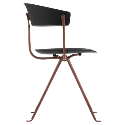 Pre-owned Magis Officina Chair - Ronan & Erwan Bouroullec Brown Iron - Black Polypropylene
