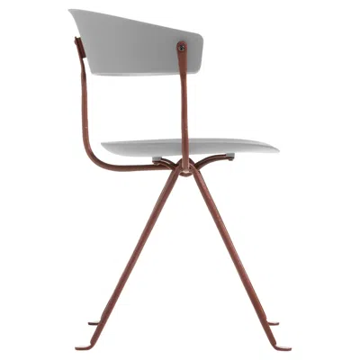 Pre-owned Magis Officina Chair - Ronan & Erwan Bouroullec Brown Iron - Grey Polypropylene In Gray