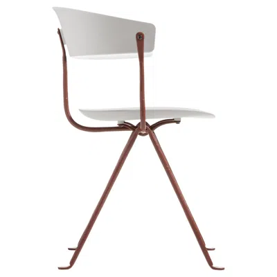 Pre-owned Magis Officina Chair - Ronan & Erwan Bouroullec Brown Iron - White Polypropylene