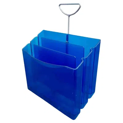 Pre-owned Magis Postmodern Magazine Rack By Andries & Hiroko Van Onck, , Italy 90s In Blue