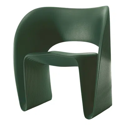 Pre-owned Magis Raviolo Lowchair In Olive Green By Ron Arad For