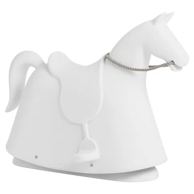 Pre-owned Magis Rocky Rocking Horse For Kids/rocking Chair For Kids - Marc Newson - White