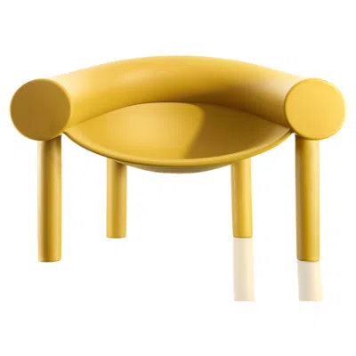 Pre-owned Magis Sam Son Armchair In Curry By Konstantin Grcic For  In Yellow