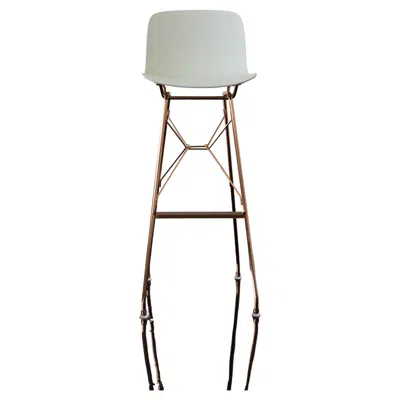 Pre-owned Magis Set Of 2 Troy Wireframe Stool In White By Marcel Wanders For