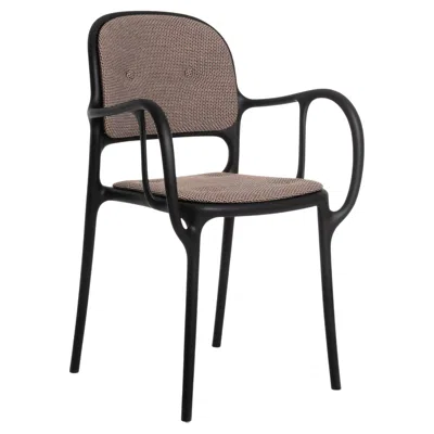 Pre-owned Magis Set Of 4  Milà Chairs With Arms / Jaime Hayón Black With Cushions