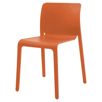 Pre-owned Magis Stackable Chair  First - Stefano Giovannoni - Orange - Set Of 4 Chairs