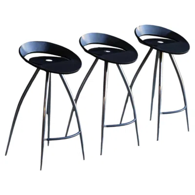 Pre-owned Magis Vintage Lyra Bar Stools By Design Group Italia For  In Brown