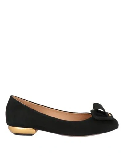 Magli By Bruno Magli Woman Ballet Flats Black Size 7 Leather